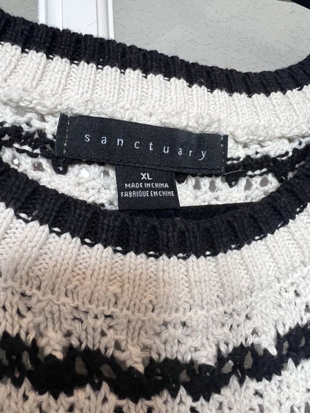 Sanctuary Open Knit Sleeveless Sweater Top - Picture 3 of 4
